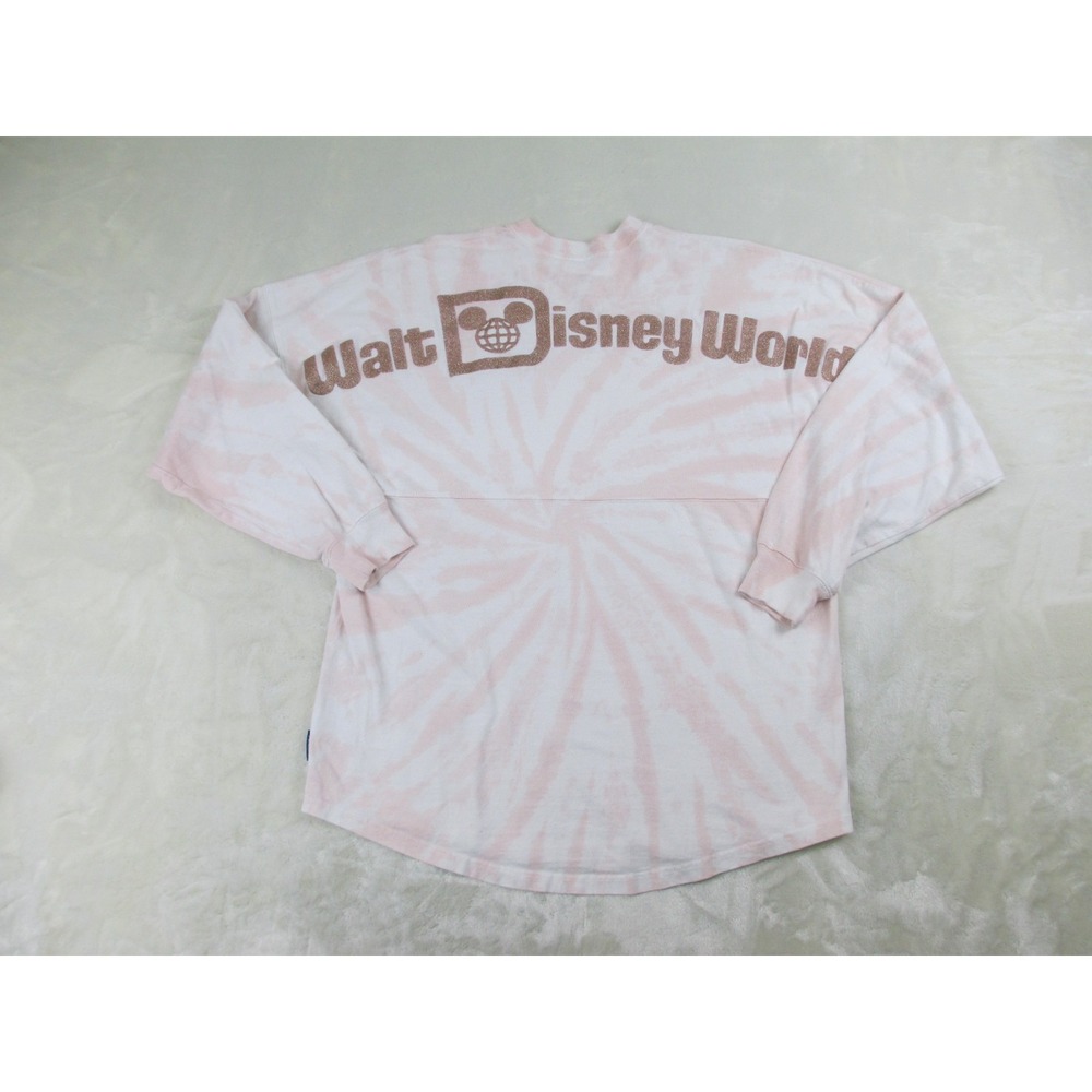 Disney Shirt Womens Extra Small Pink Tie Dye Spirit Jersey Long Sleeve*‎